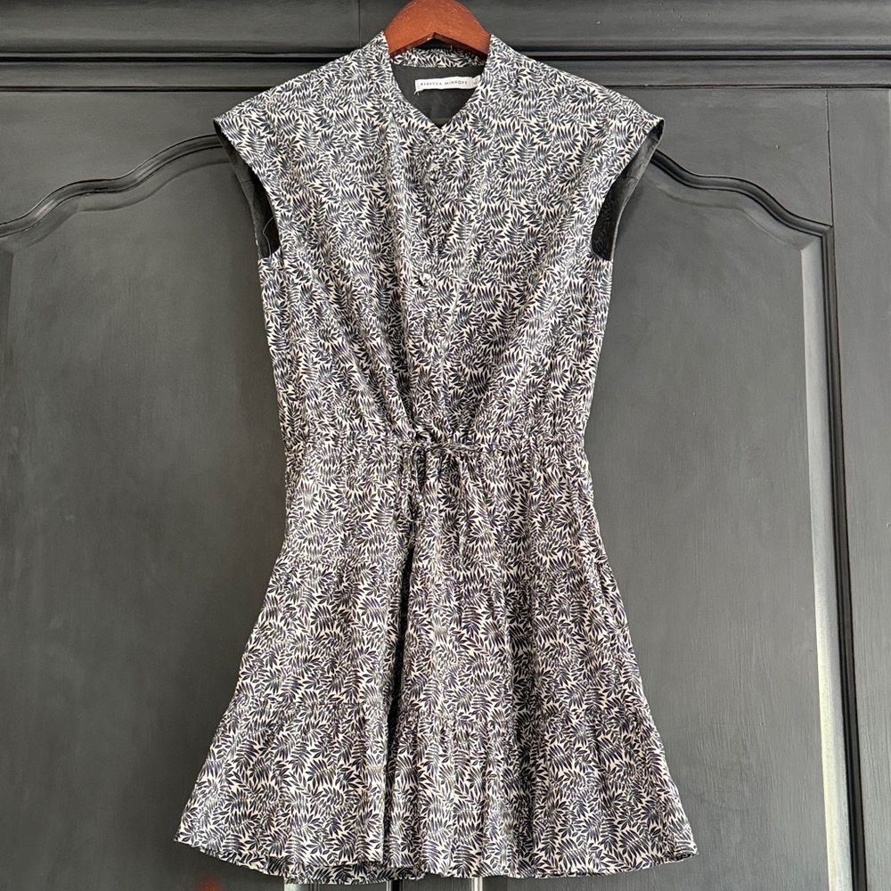 Rebecca Minkoff Blue and White Floral Mini Dress